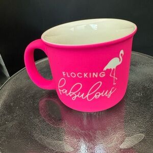 Fuchsia Flocking Fabulous Penquin Coffee Tea Mug by Sunday Morning - 16 Fl Oz